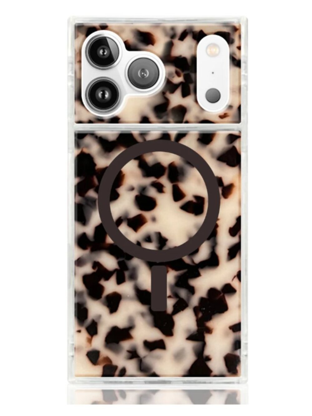 Blonde Tortoise Shell Case for iPhone 15 Pro Max + MagSafe
